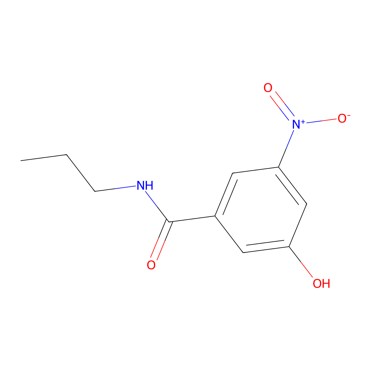 3-Hydroxy-5-nitro-N-propylbenzamide molecular structure, CAS 1395037-75-8