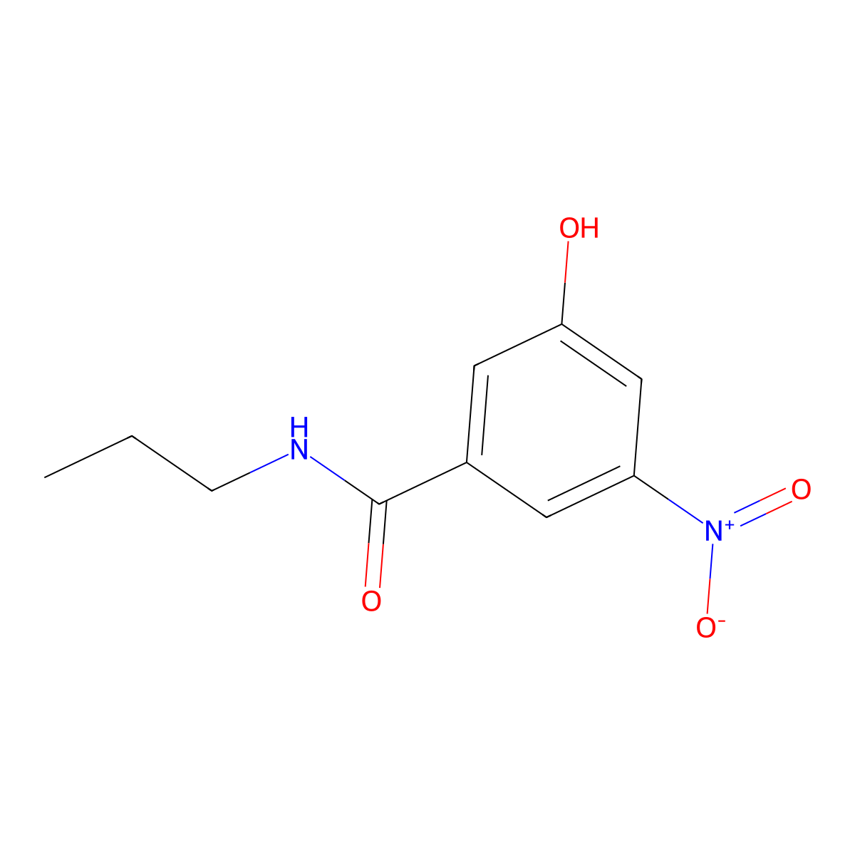 3-Hydroxy-5-nitro-N-propylbenzamide molecular structure, CAS 1395037-75-8