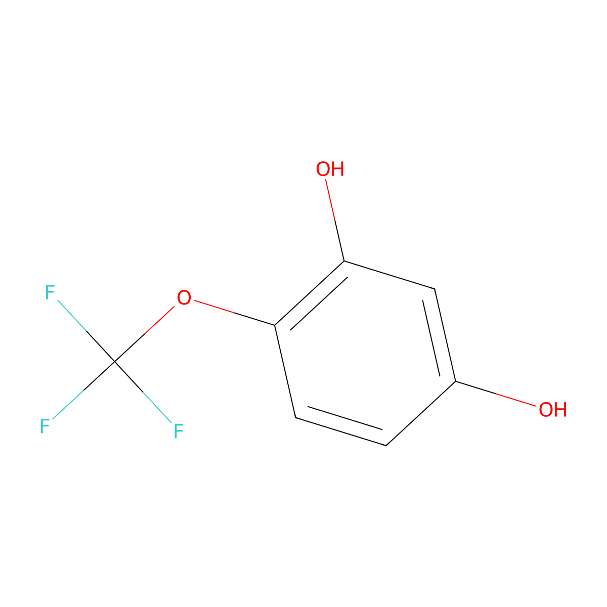 4-(Trifluoromethoxy)benzene-1,3-diol molecular structure, CAS 1395038-04-6