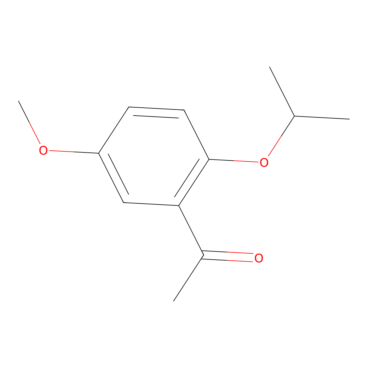 Ethanone, 1-(5-methoxy-2-(1-methylethoxy)phenyl)- molecular structure, CAS 1395038-05-7