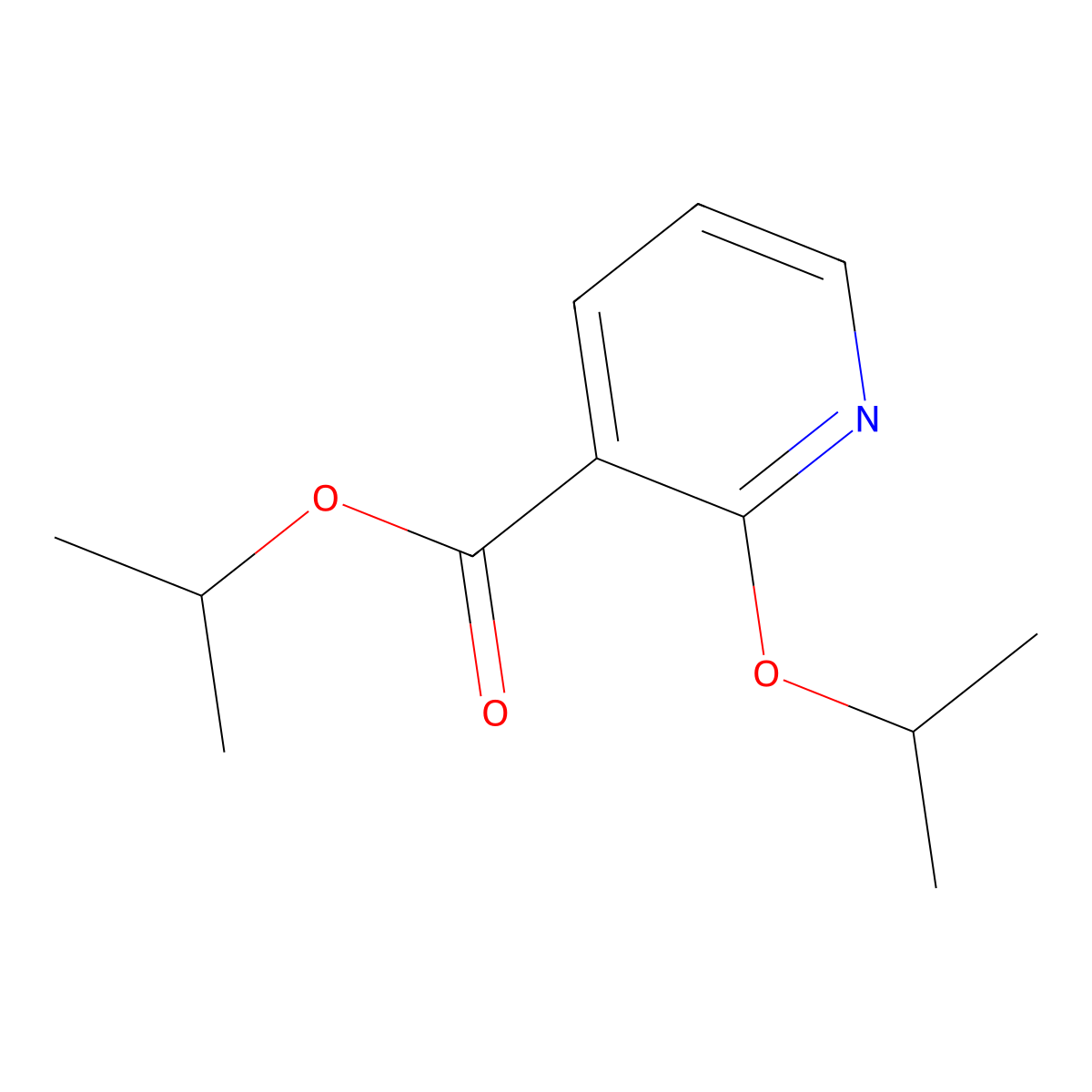 Isopropyl 2-isopropoxynicotinate molecular structure, CAS 1395038-12-6