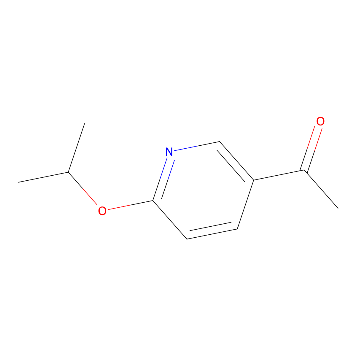 1-(6-Isopropoxypyridin-3-yl)ethanone molecular structure, CAS 1395039-12-9