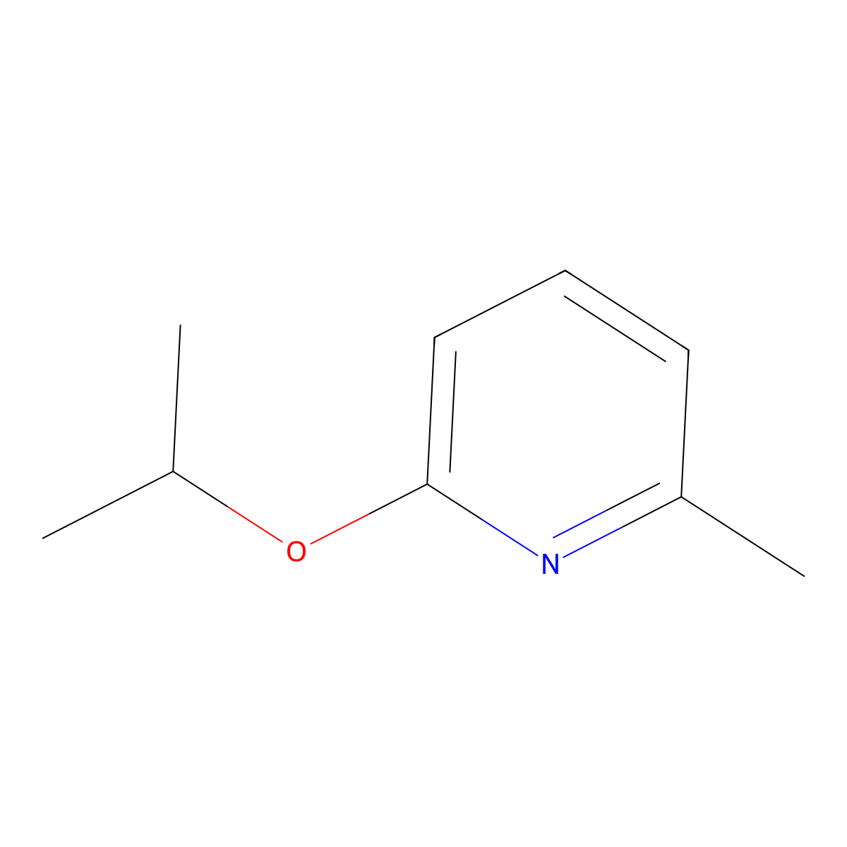 2-Isopropoxy-6-methylpyridine molecular structure, CAS 1395039-68-5