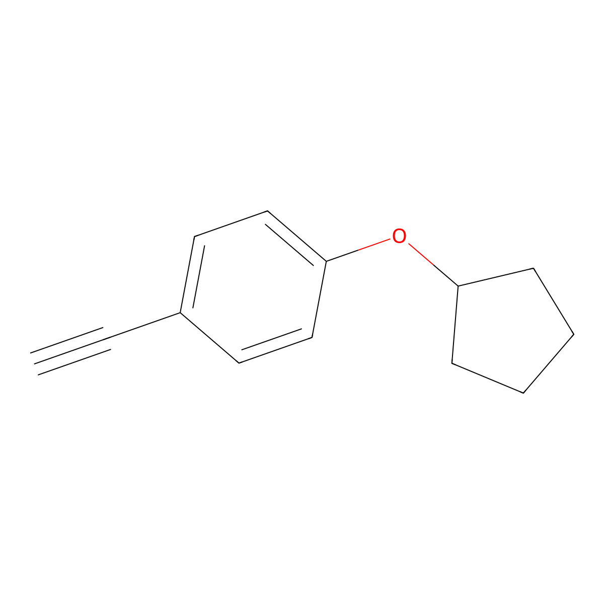 1-(Cyclopentyloxy)-4-ethynylbenzene molecular structure, CAS 1395039-84-5