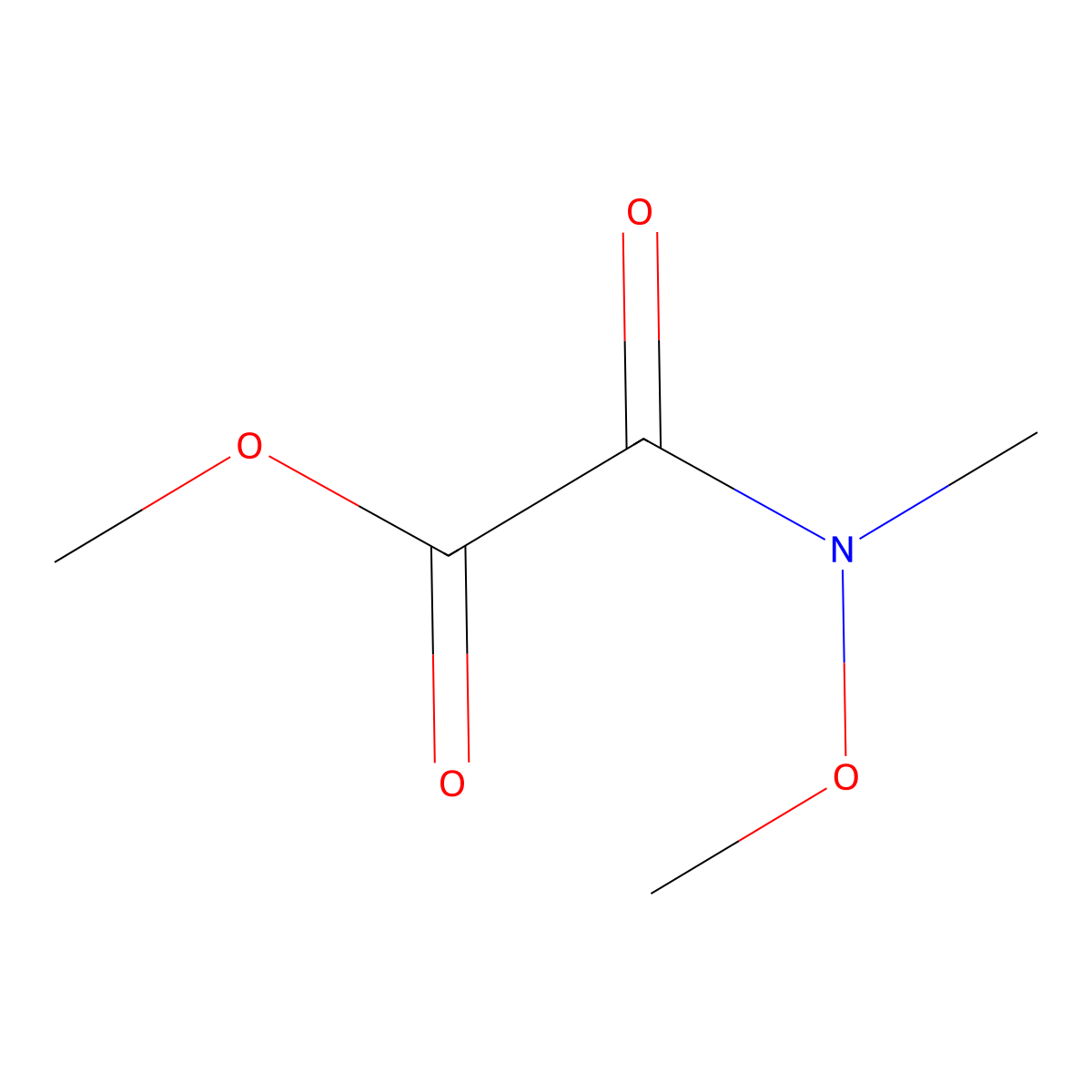 Methyl 2-(methoxy(methyl)amino)-2-oxoacetate molecular structure, CAS 139507-50-9