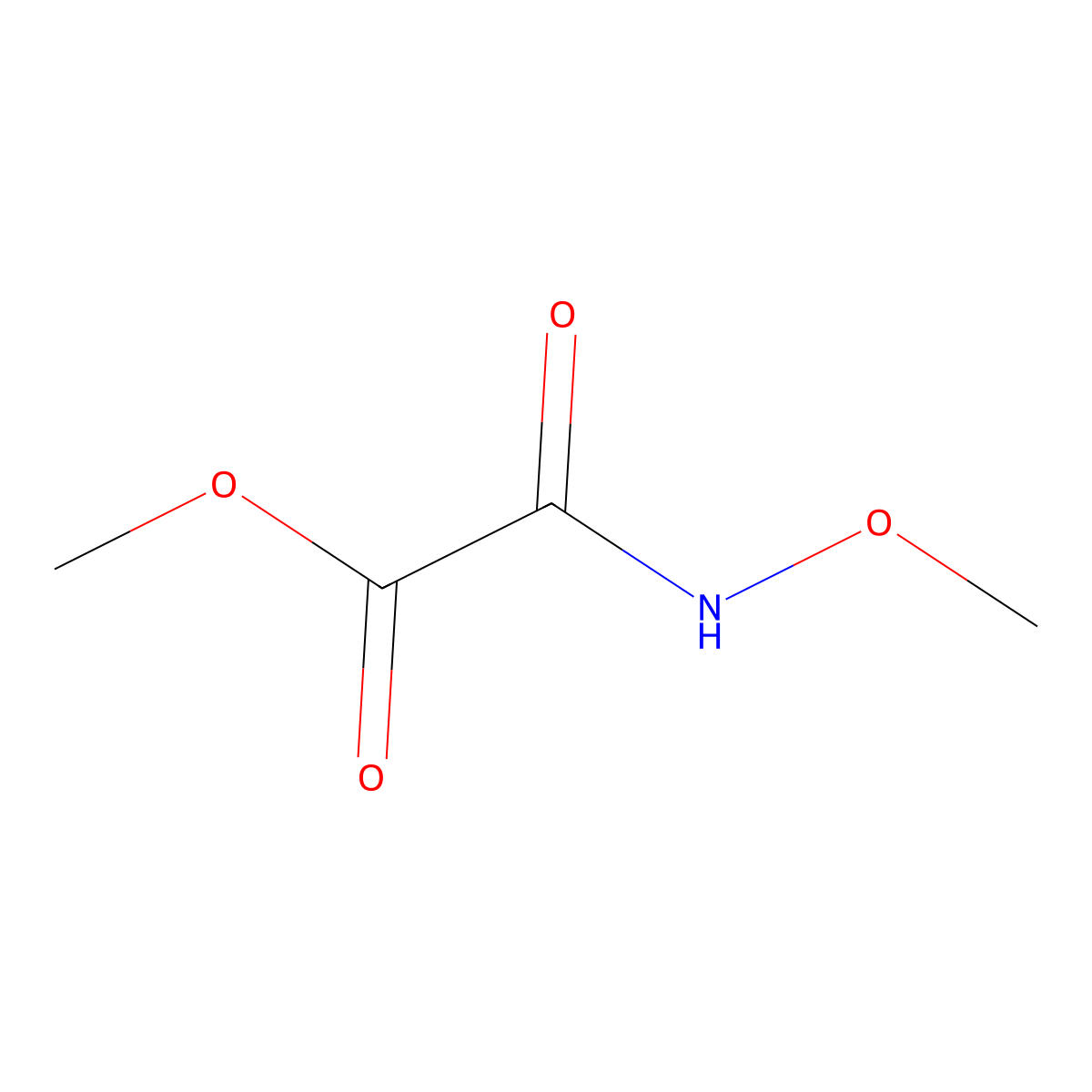 Methyl 2-(methoxyamino)-2-oxo-acetate molecular structure, CAS 139507-63-4