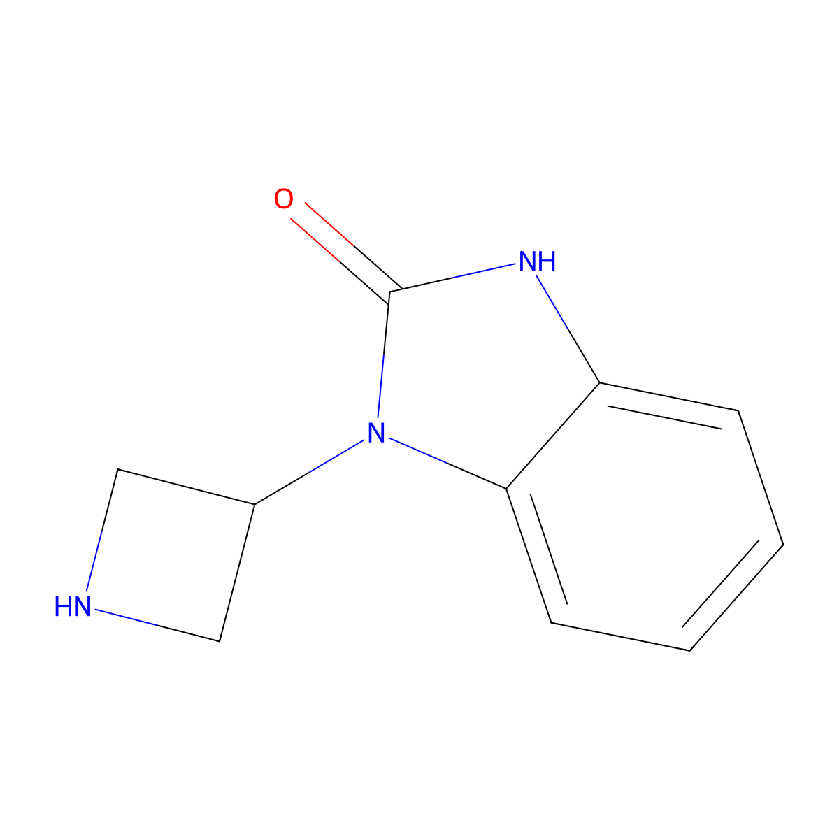 1-(3-Azetidinyl)-1,3-dihydro-2h-benzimidazol-2-one molecular structure, CAS 1395071-07-4