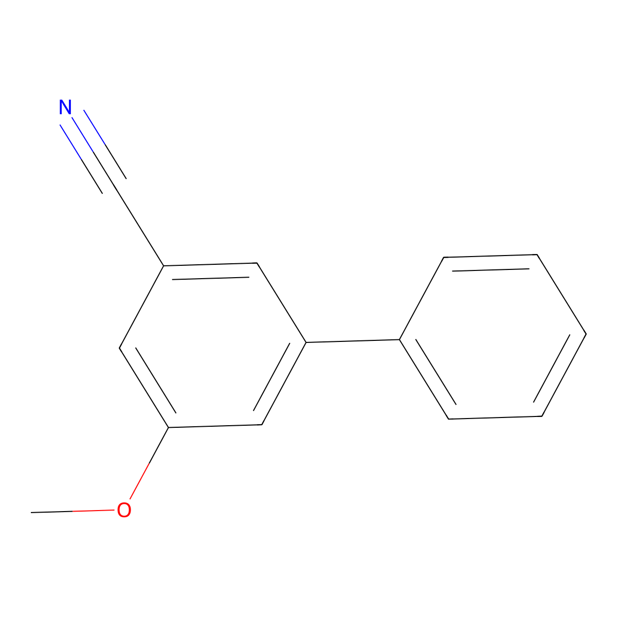 5-Methoxy-[1,1'-biphenyl]-3-carbonitrile molecular structure, CAS 1395093-27-2