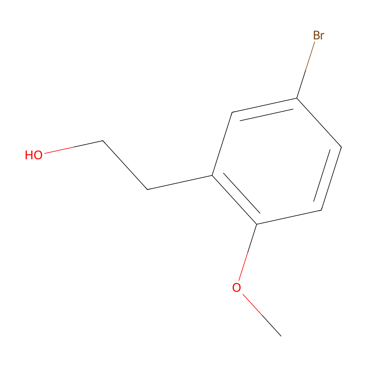 2-(5-Bromo-2-methoxyphenyl)ethan-1-ol molecular structure, CAS 139517-71-8