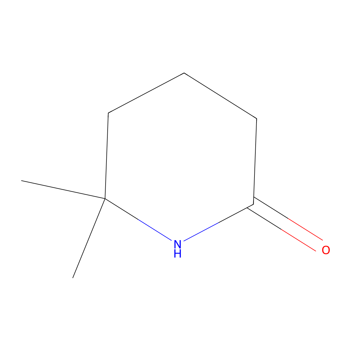 6,6-Dimethylpiperidin-2-one molecular structure, CAS 139524-56-4