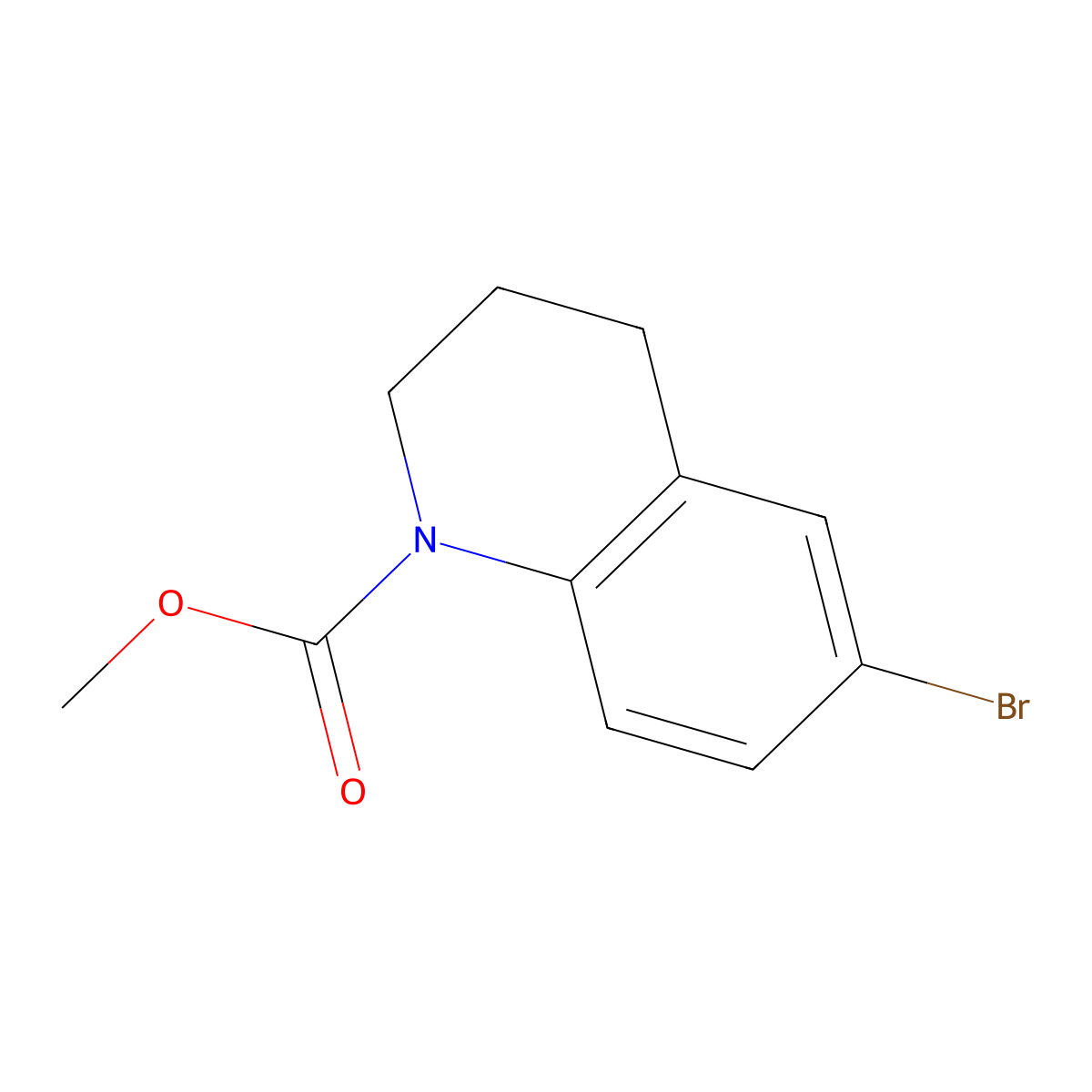 methyl 6-bromo-3,4-dihydroquinoline-1(2H)-carboxylate molecular structure, CAS 139525-70-5