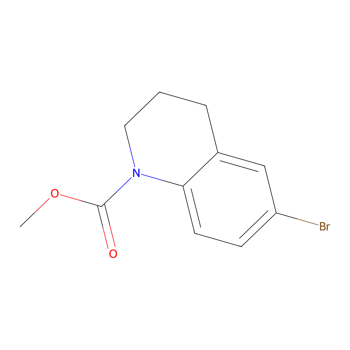 methyl 6-bromo-3,4-dihydroquinoline-1(2H)-carboxylate molecular structure, CAS 139525-70-5