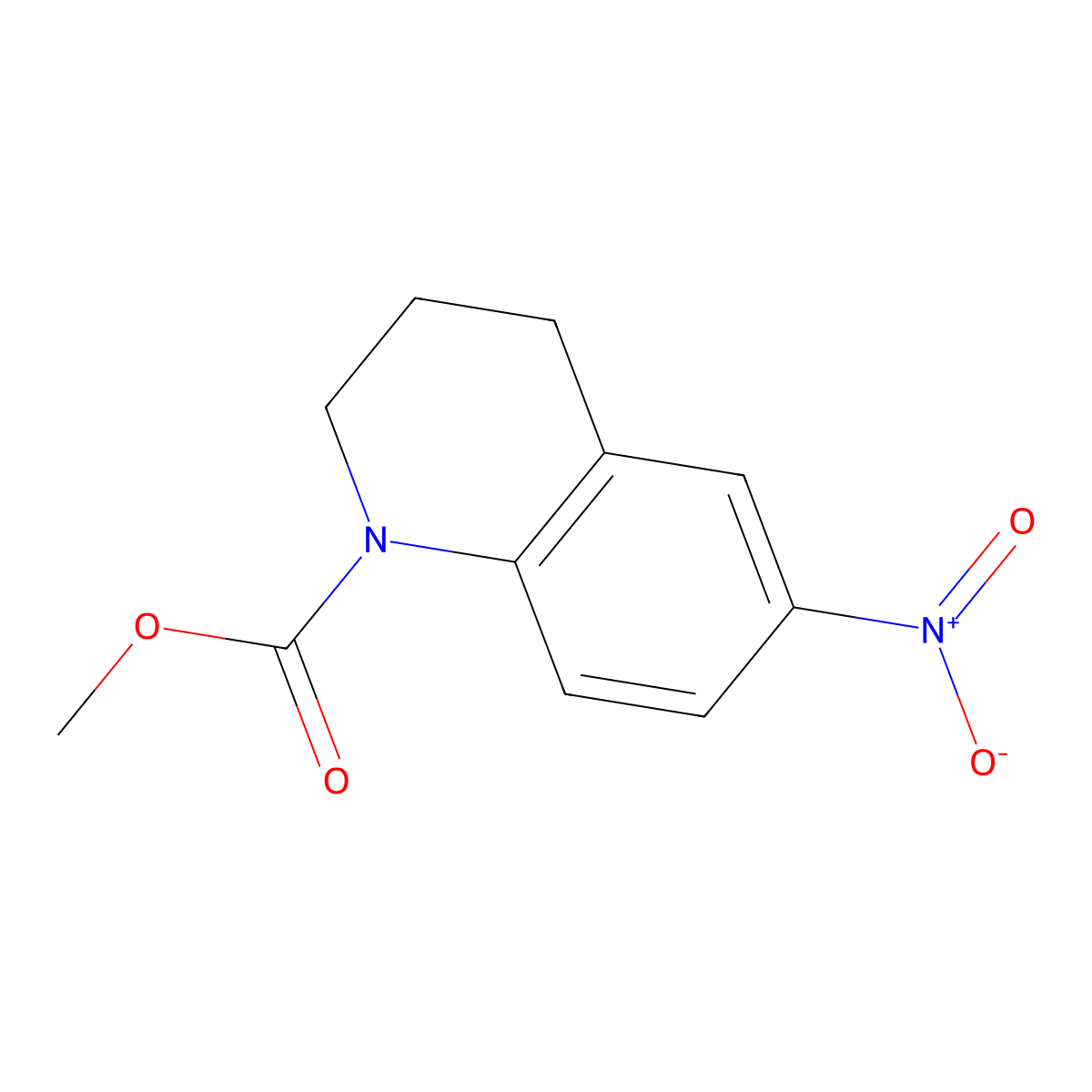 methyl 6-nitro-3,4-dihydroquinoline-1(2H)-carboxylate molecular structure, CAS 139525-74-9