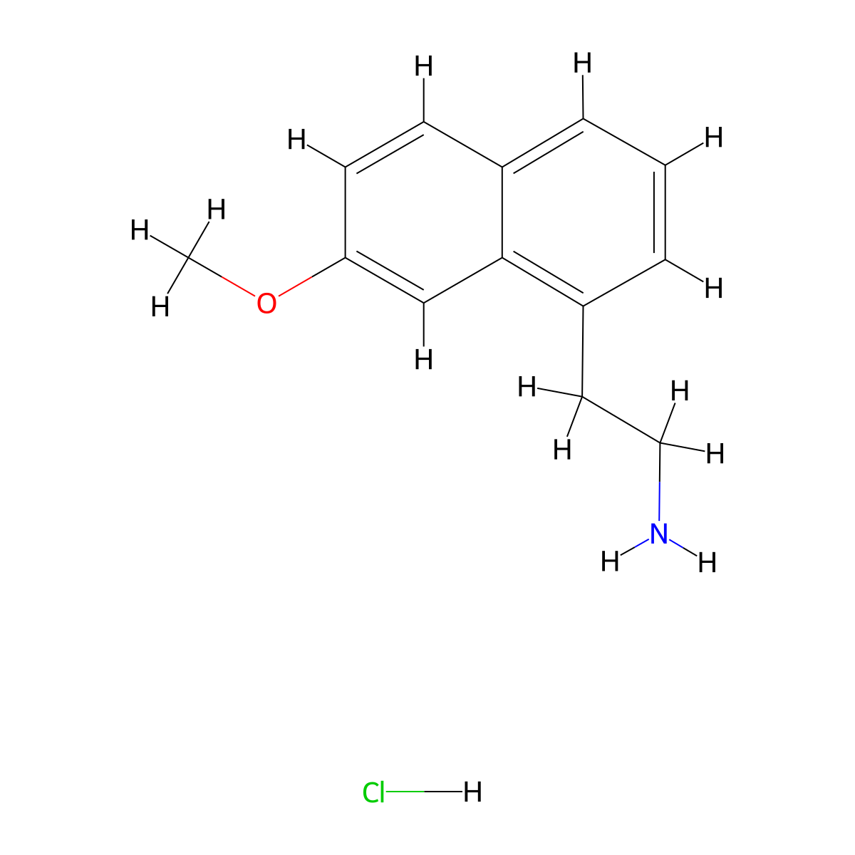 2-(7-Methoxynaphthalen-1-yl)ethan-1-amine hydrochloride molecular structure, CAS 139525-77-2
