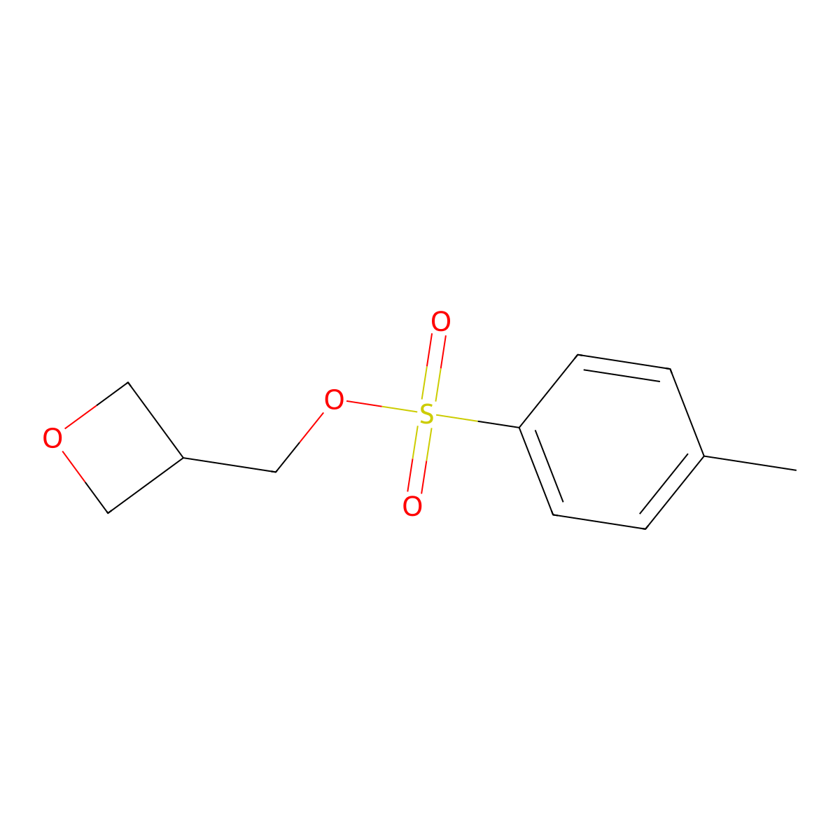 Oxetan-3-ylmethyl 4-methylbenzene-1-sulfonate molecular structure, CAS 1395417-57-8