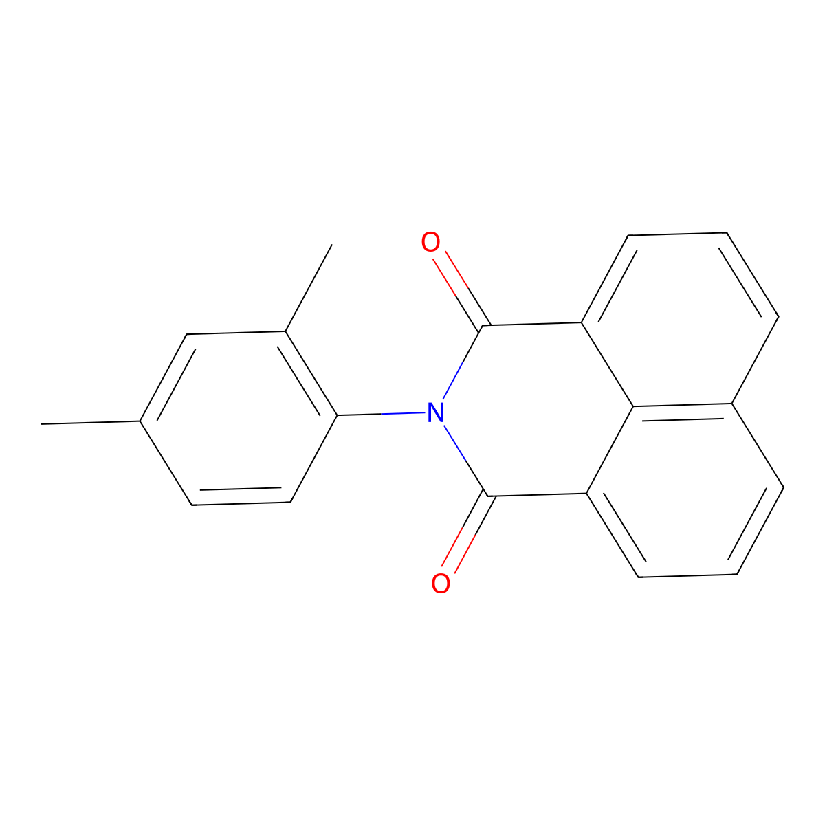 2-(2,4-dimethylphenyl)-1H-benzo[de]isoquinoline-1,3(2H)-dione molecular structure, CAS 139542-77-1