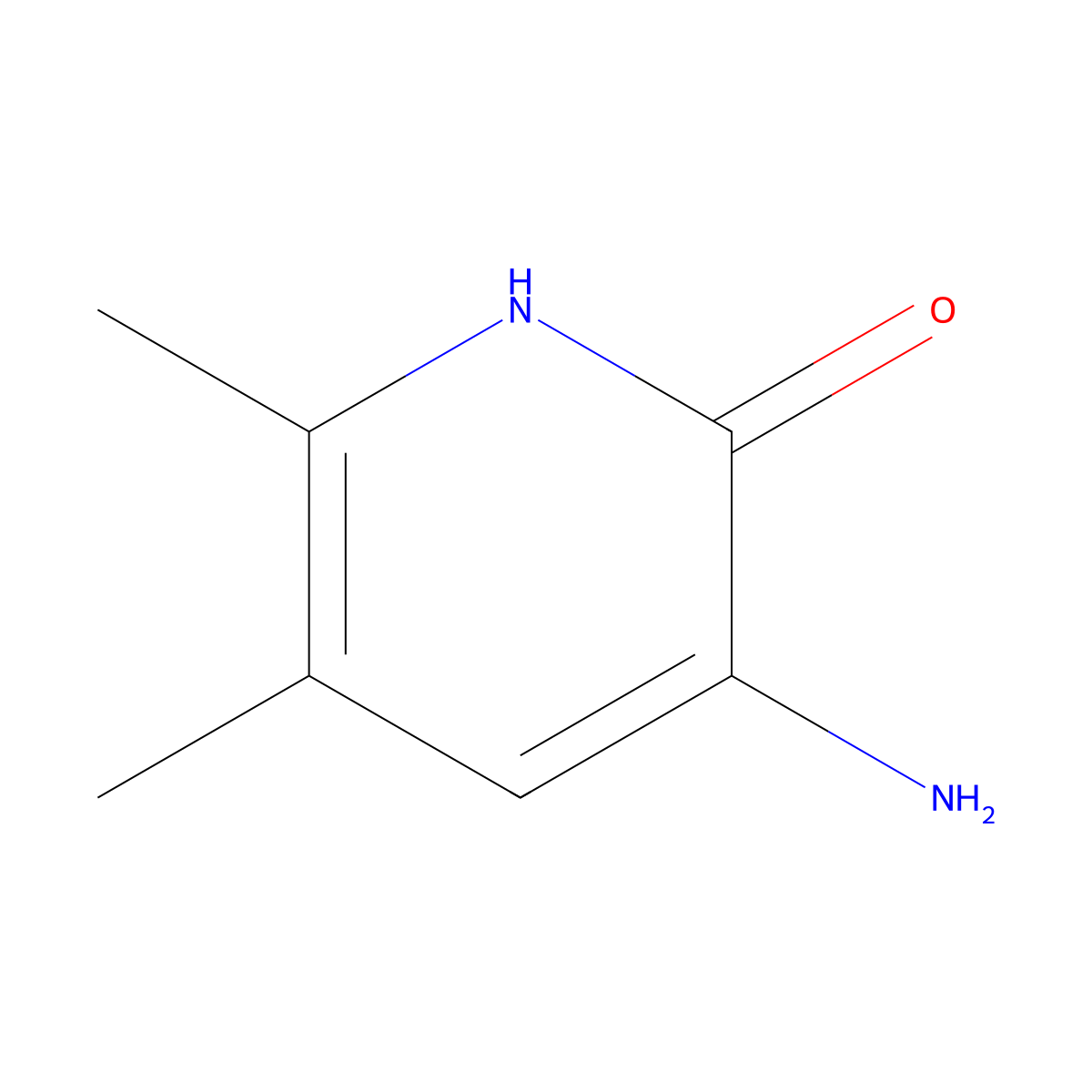 3-Amino-5,6-dimethyl-2(1H)-pyridinone molecular structure, CAS 139549-03-4