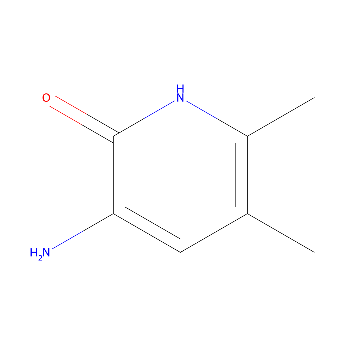 3-Amino-5,6-dimethyl-2(1H)-pyridinone molecular structure, CAS 139549-03-4