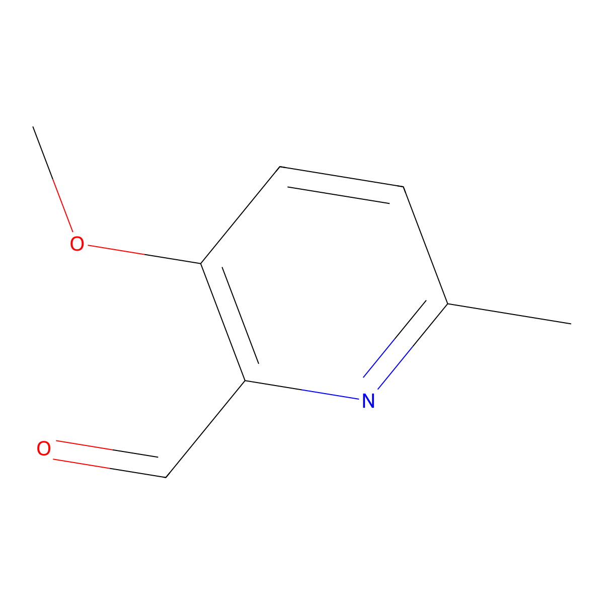3-Methoxy-6-methyl-2-pyridinecarboxaldehyde molecular structure, CAS 139549-07-8