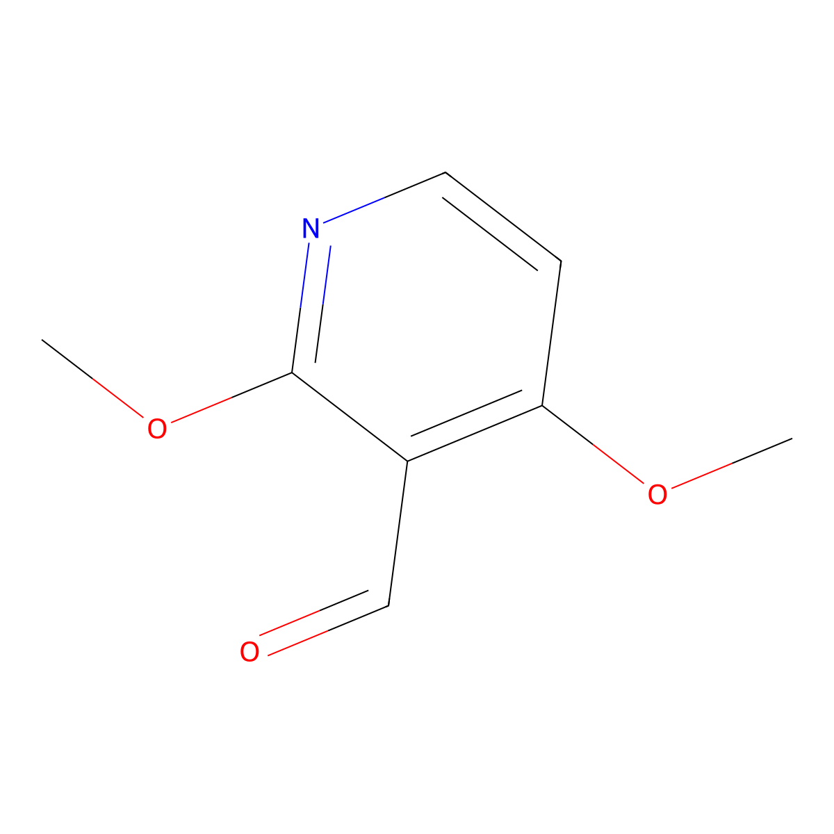 2,4-Dimethoxypyridine-3-carbaldehyde molecular structure, CAS 139549-08-9