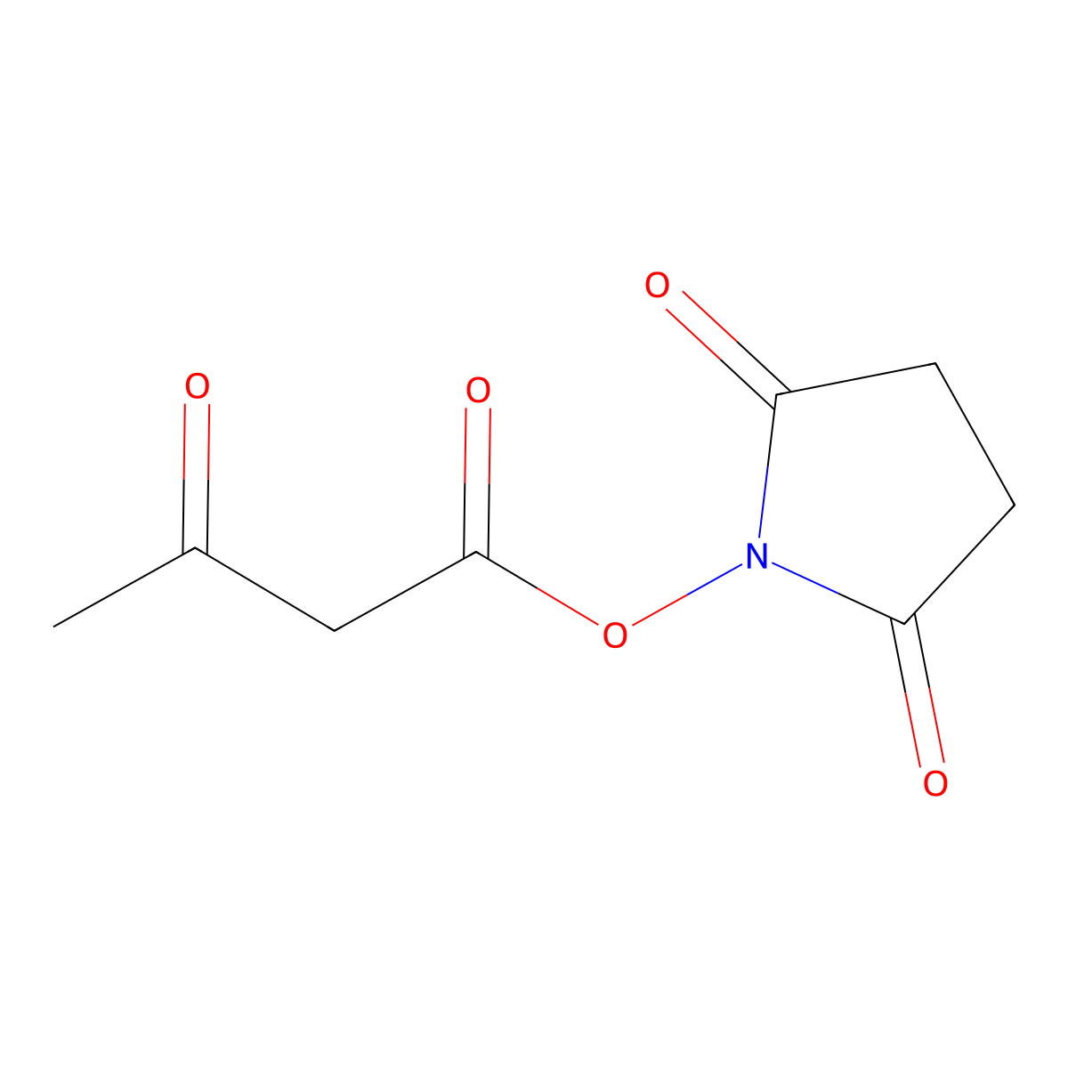 N-Hydroxysuccinimidyl acetoacetate molecular structure, CAS 139549-71-6