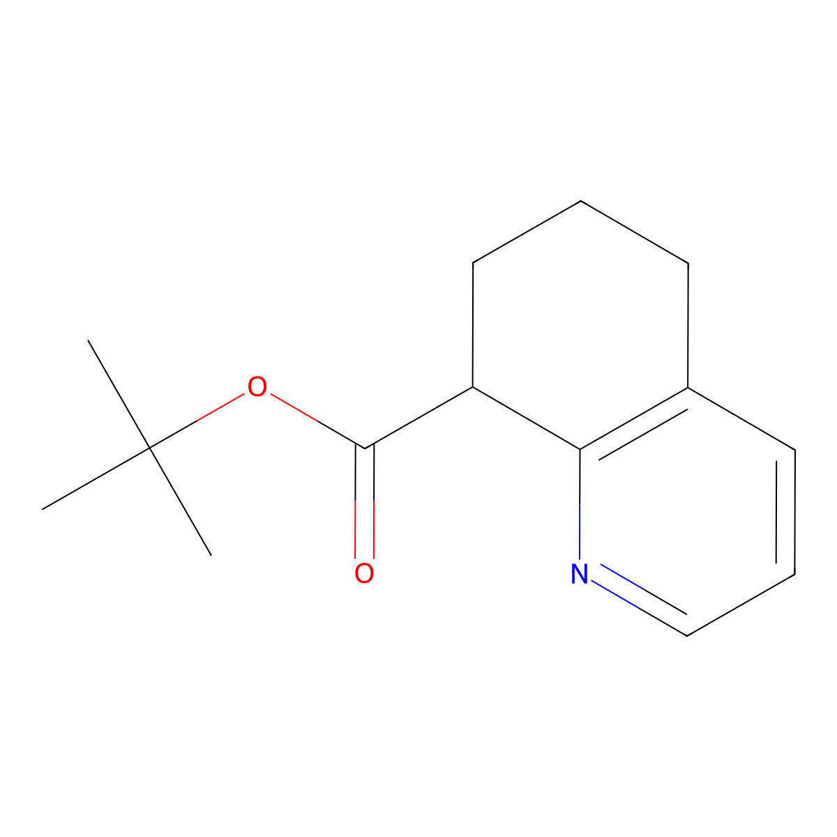 tert-Butyl 5,6,7,8-tetrahydroquinoline-8-carboxylate molecular structure, CAS 1395492-98-4