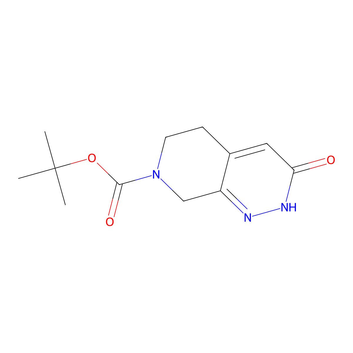 tert-Butyl 3-oxo-2,3,5,6-tetrahydropyrido[3,4-c]pyridazine-7(8H)-carboxylate molecular structure, CAS 1395492-99-5