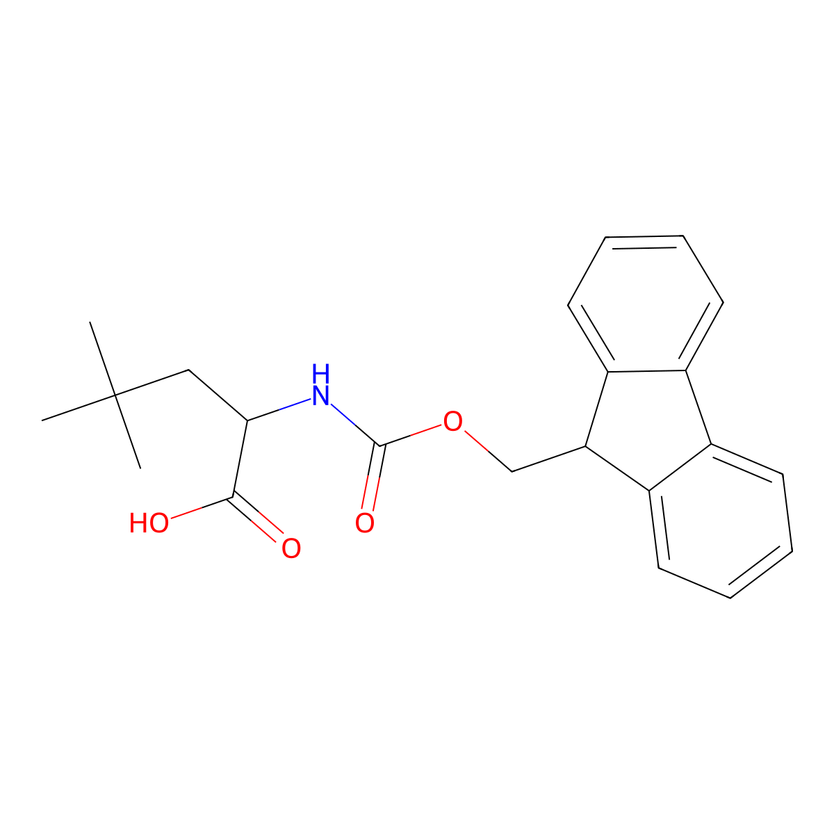 Fmoc-beta-T-butyl-L-alanine molecular structure, CAS 139551-74-9