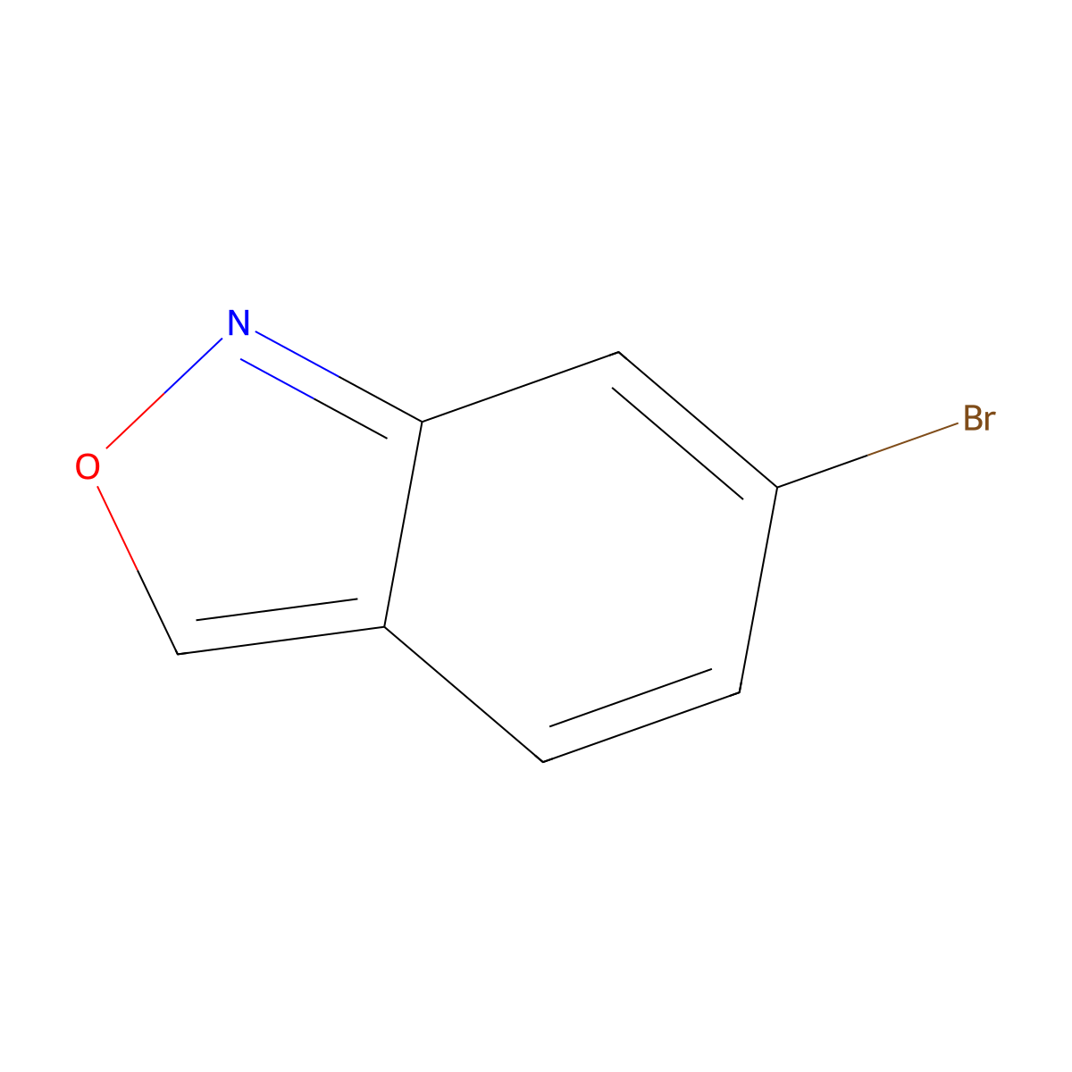 6-Bromo-2,1-benzoxazole molecular structure, CAS 139557-44-1