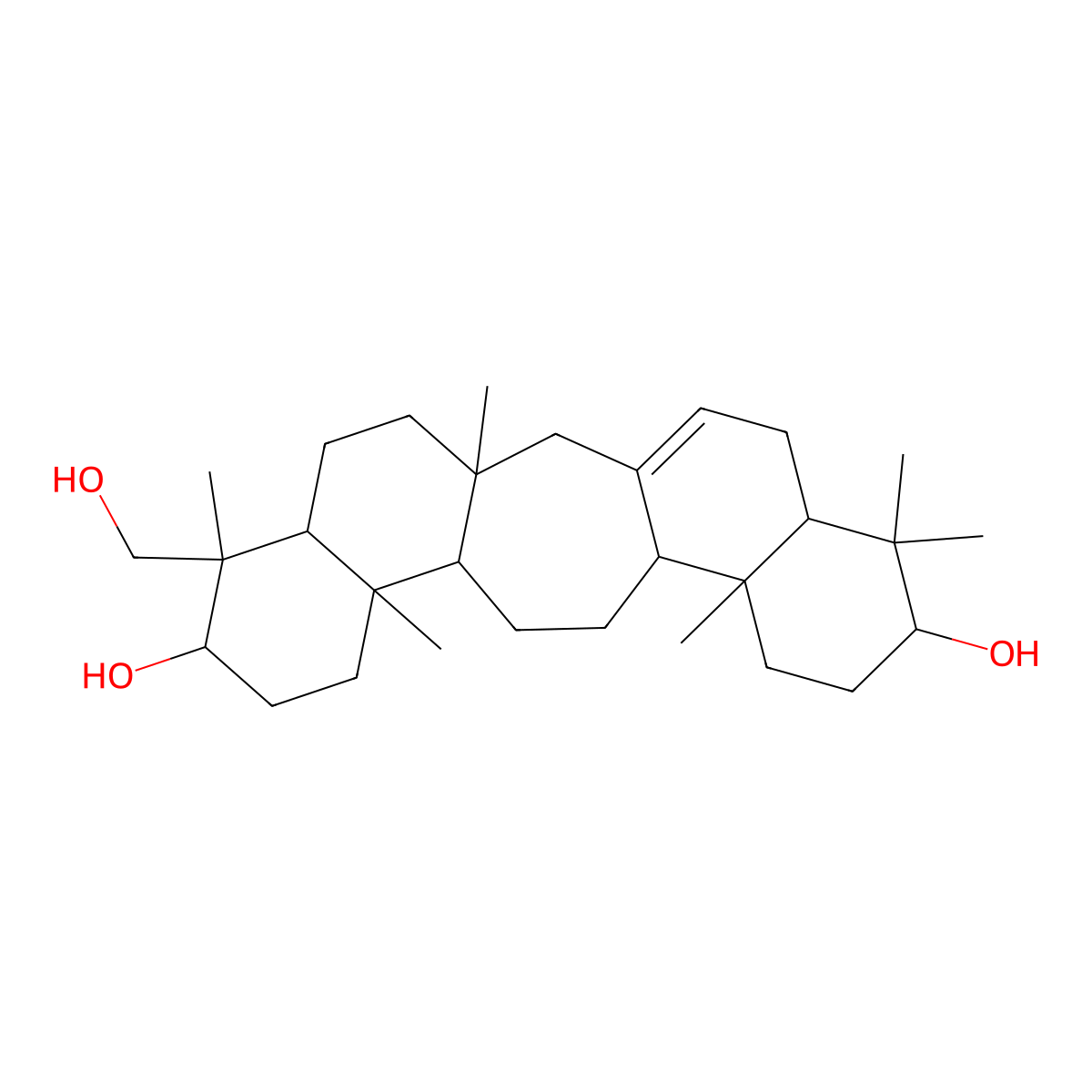 Lycoclavanol molecular structure, CAS 13956-51-9