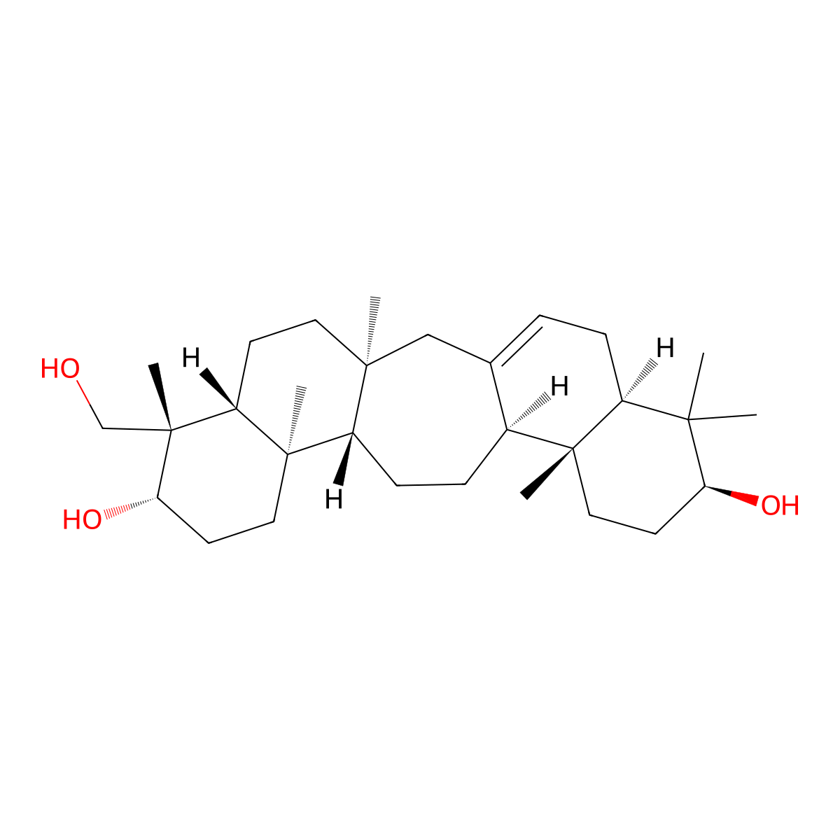 Serratriol molecular structure, CAS 13956-52-0