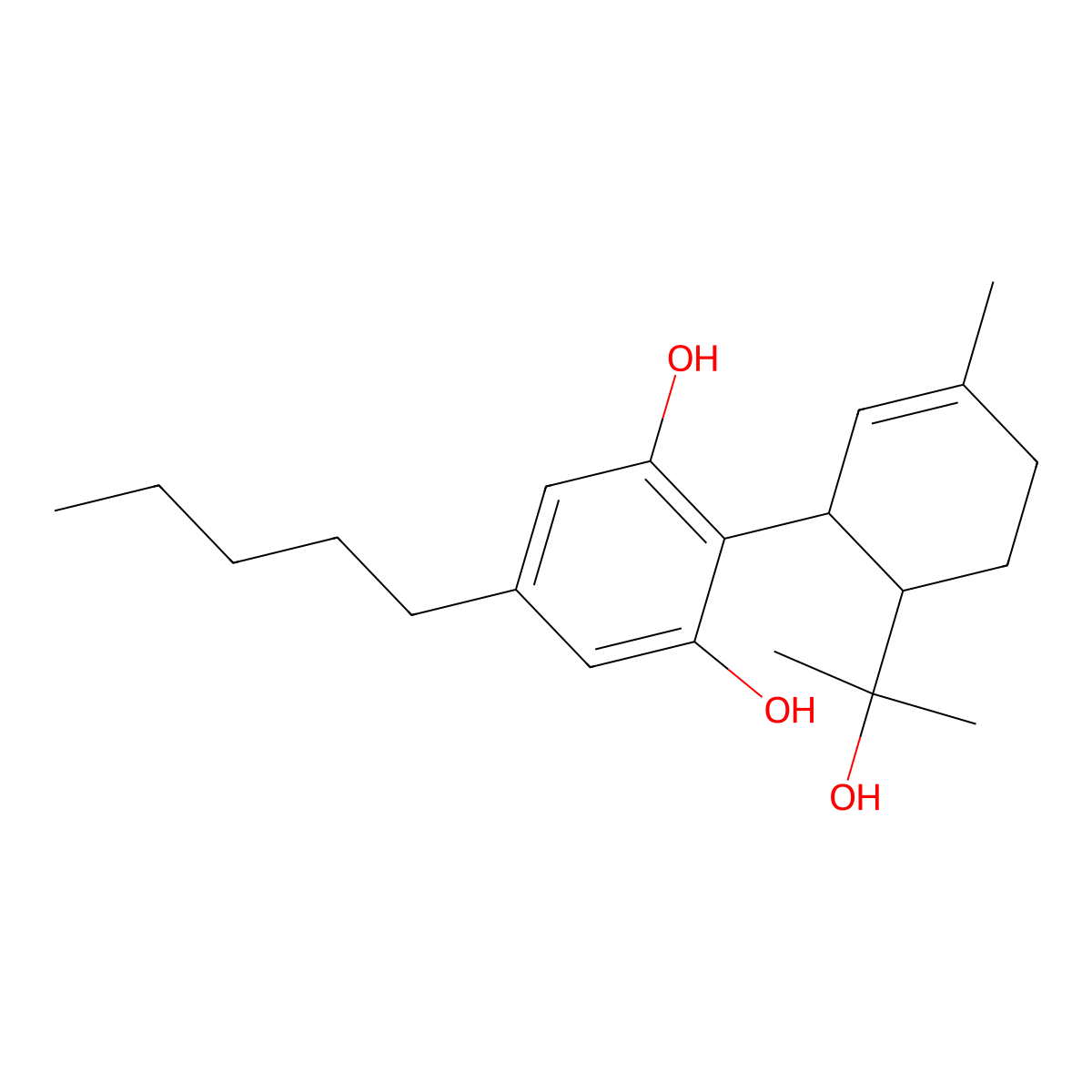 Epicannabidiol hydrate molecular structure, CAS 139561-95-8