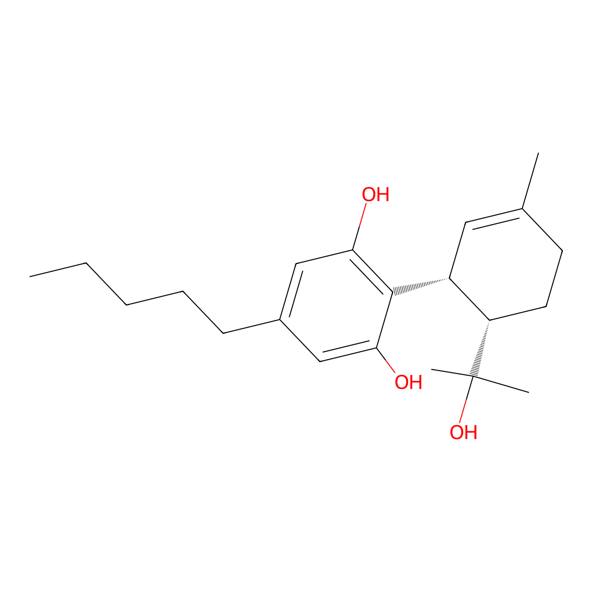 Epicannabidiol hydrate molecular structure, CAS 139561-95-8
