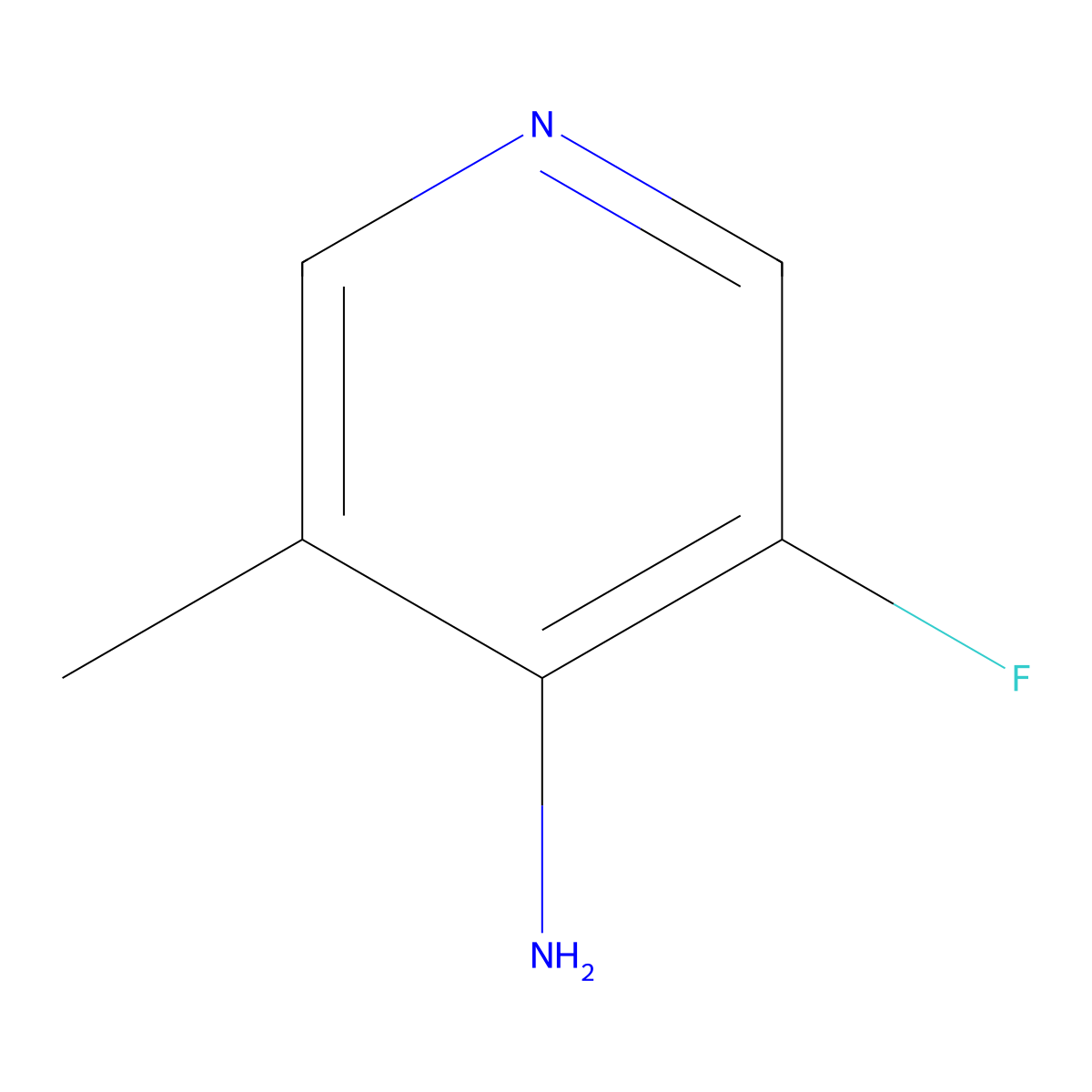 3-Fluoro-5-methylpyridin-4-amine molecular structure, CAS 13958-85-5