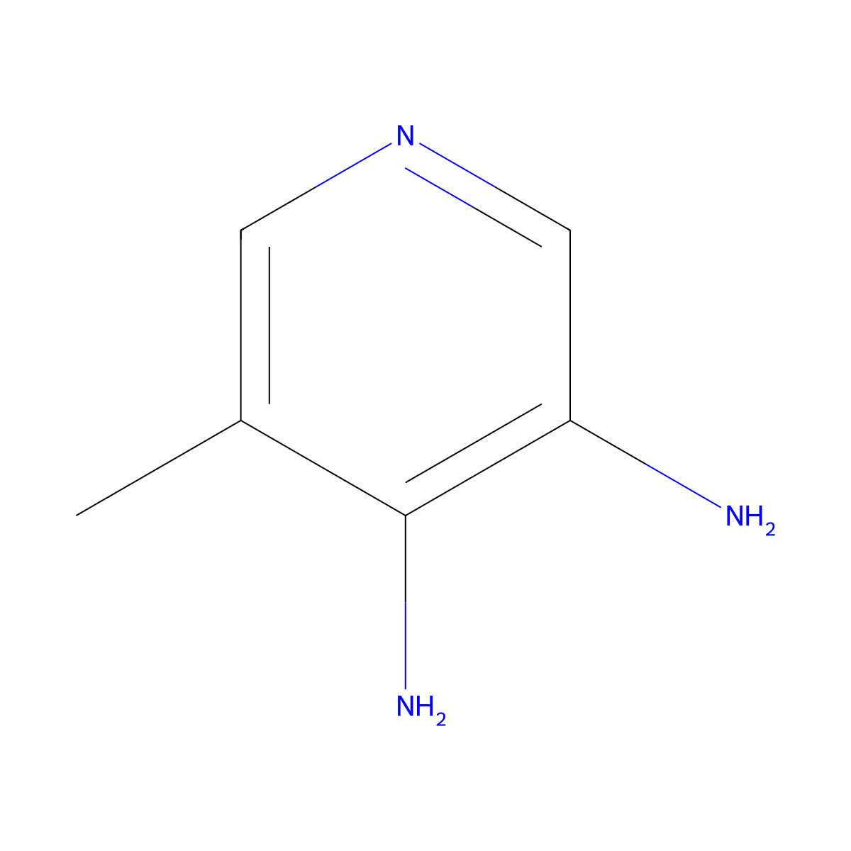 5-Methylpyridine-3,4-diamine molecular structure, CAS 13958-86-6
