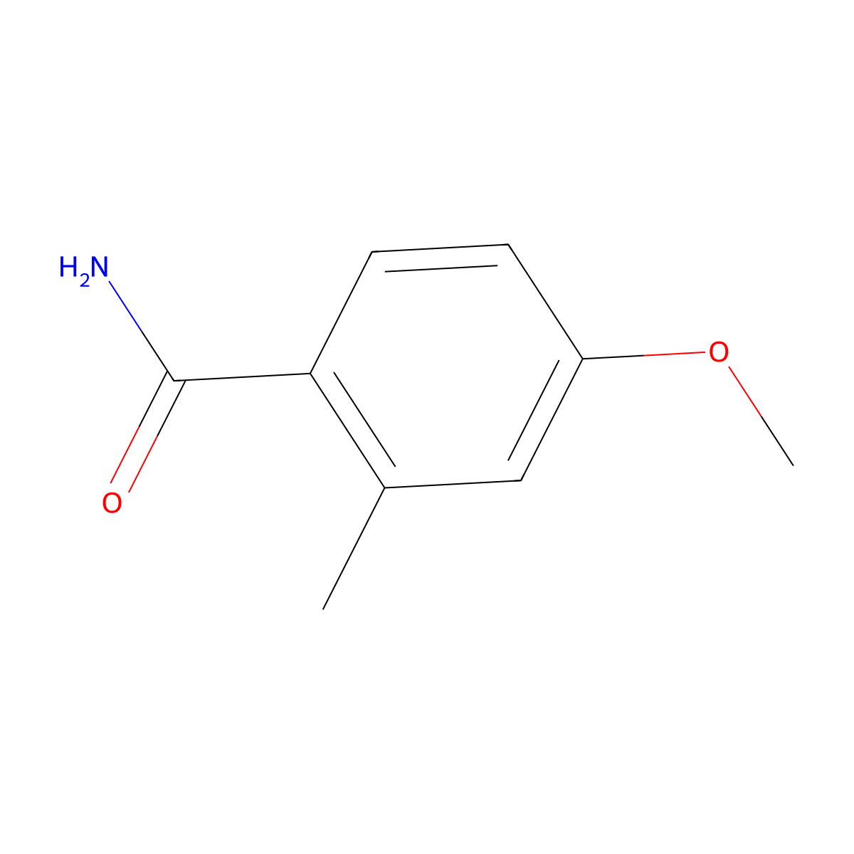 4-Methoxy-2-methylbenzamide molecular structure, CAS 139583-91-8