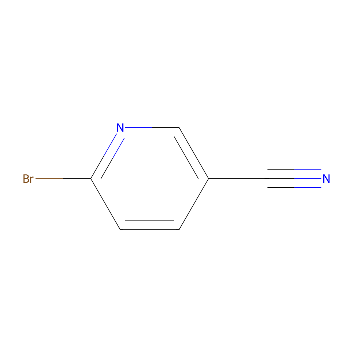 6-Bromopyridine-3-carbonitrile molecular structure, CAS 139585-70-9