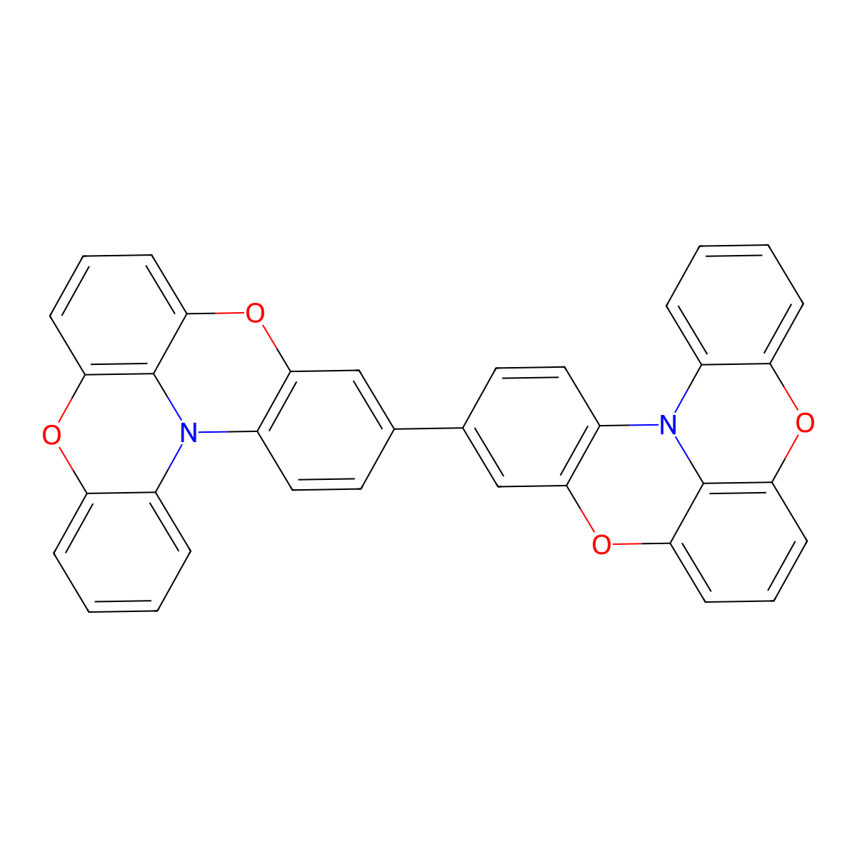 3,3'-Bi[1,4]benzoxazino[2,3,4-kl]phenoxazine molecular structure, CAS 1395881-58-9