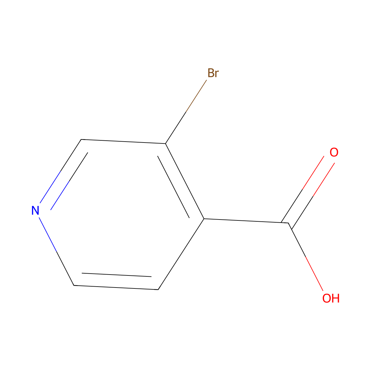 3-Bromoisonicotinic acid molecular structure, CAS 13959-02-9