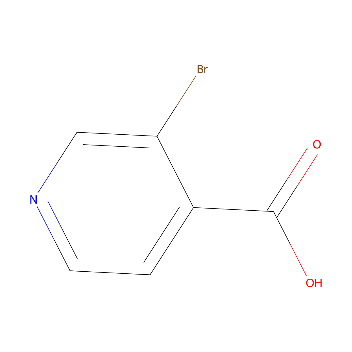 3-Bromoisonicotinic acid molecular structure, CAS 13959-02-9