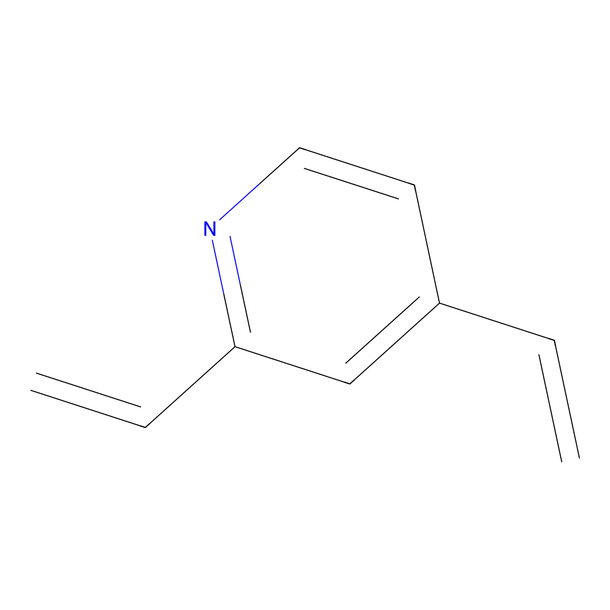2,4-Divinylpyridine molecular structure, CAS 13959-32-5