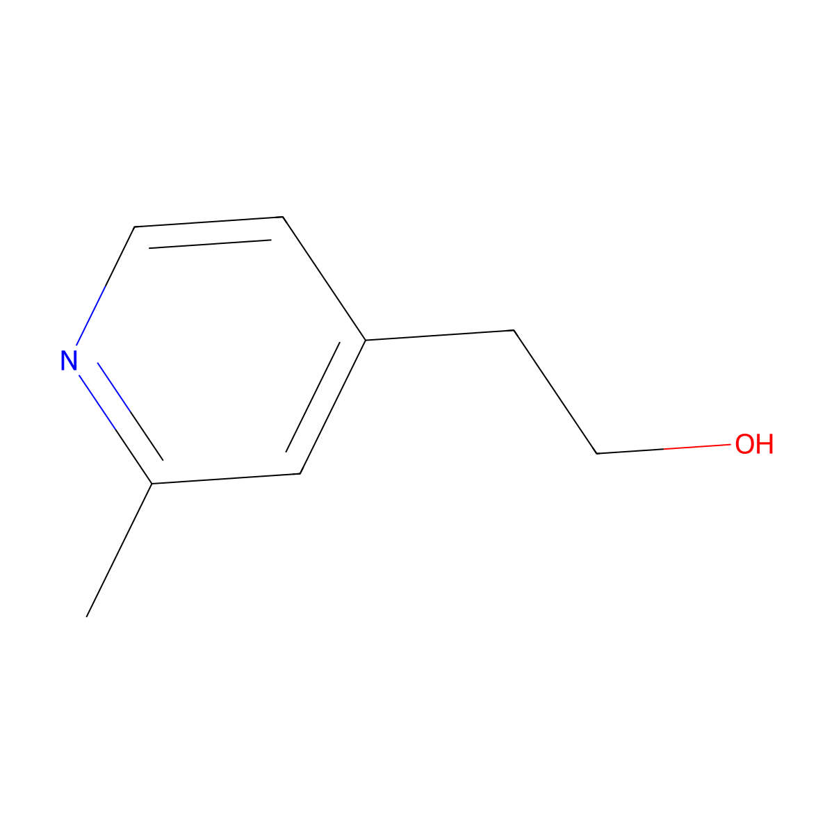 2-(2-Methylpyridin-4-yl)ethanol molecular structure, CAS 13959-37-0