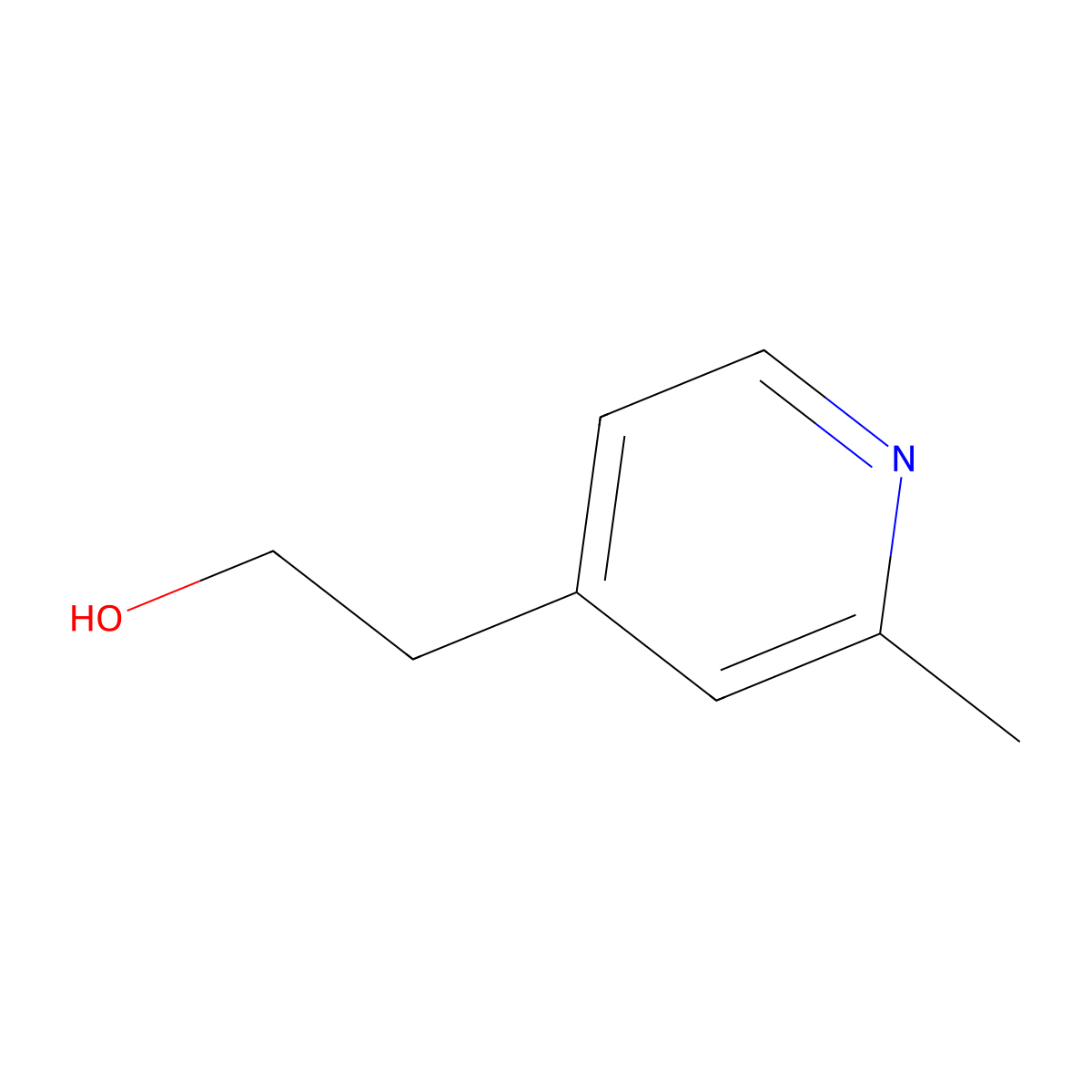 2-(2-Methylpyridin-4-yl)ethanol molecular structure, CAS 13959-37-0