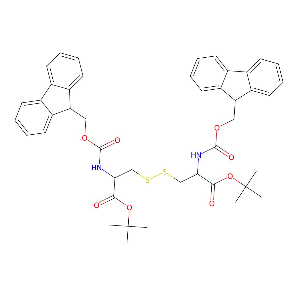 (Fmoc-Cys-OtBu)2 molecular structure, CAS 139592-37-3