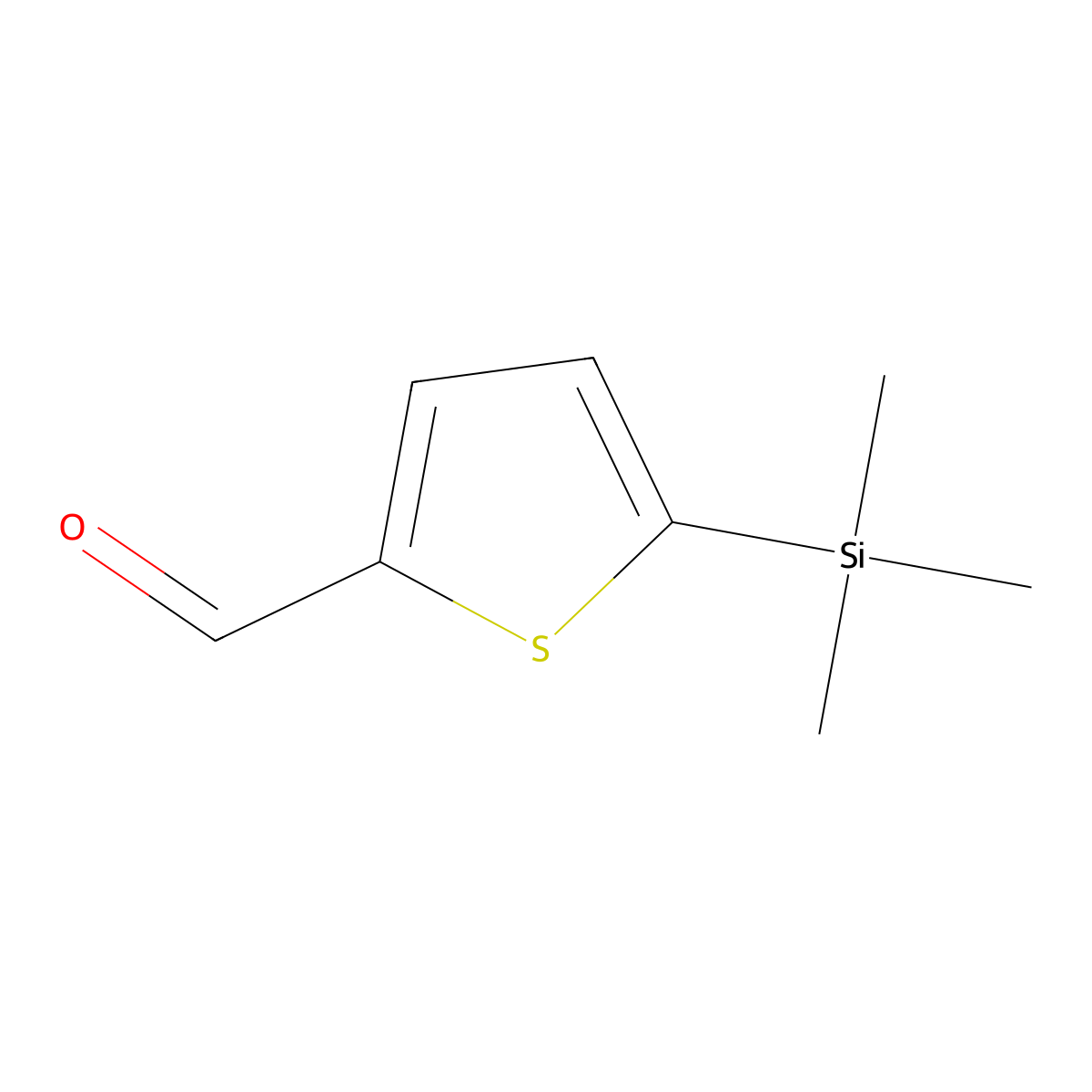 5-(Trimethylsilyl)thiophene-2-carbaldehyde molecular structure, CAS 13960-01-5