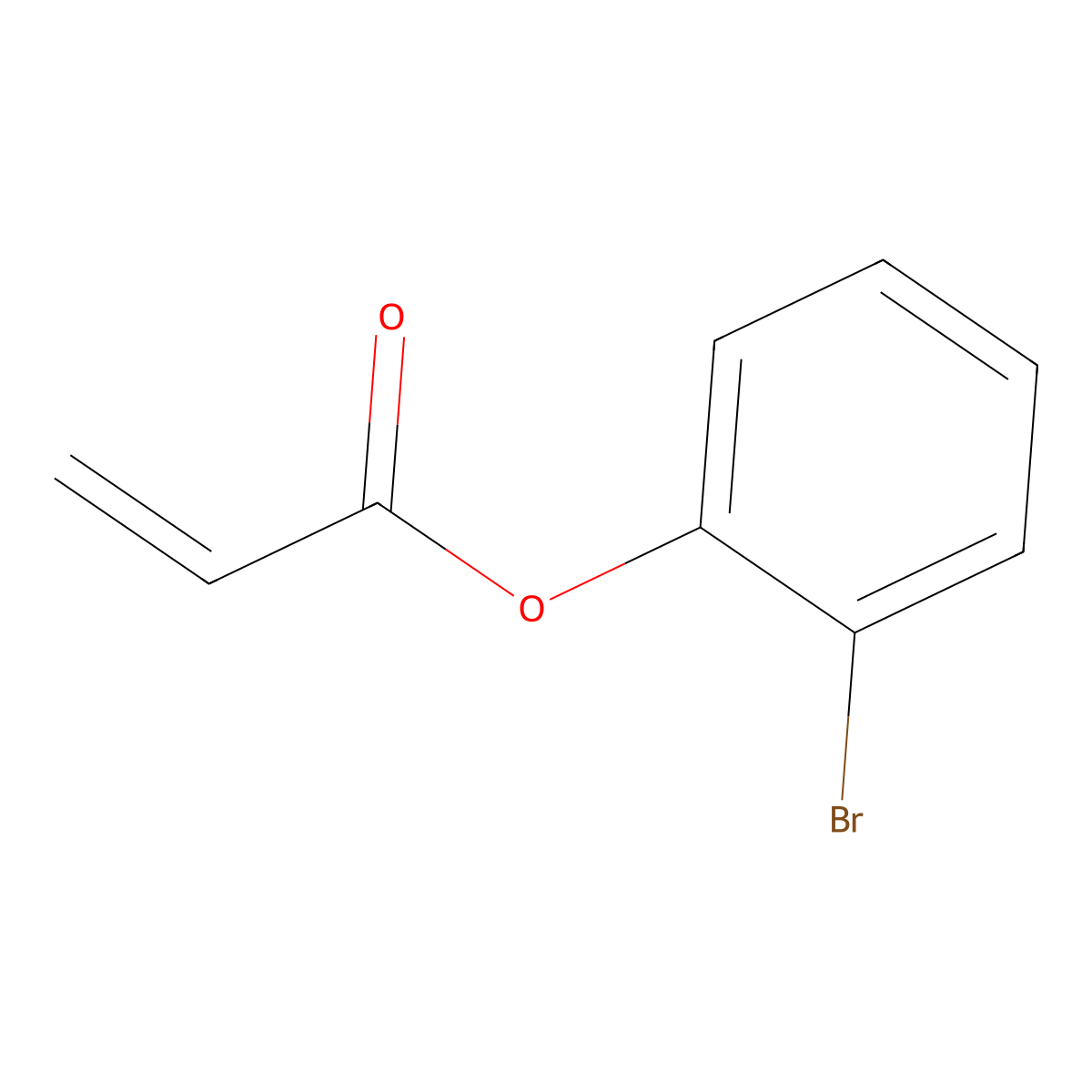 2-Bromophenyl prop-2-enoate molecular structure, CAS 139601-97-1