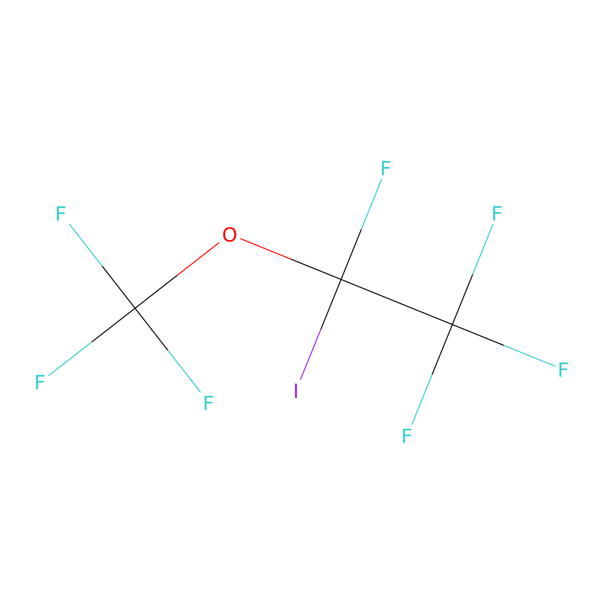 1-Iodo-1,2,2,2-tetrafluoro-1-(trifluoromethoxy)ethane molecular structure, CAS 139604-89-0