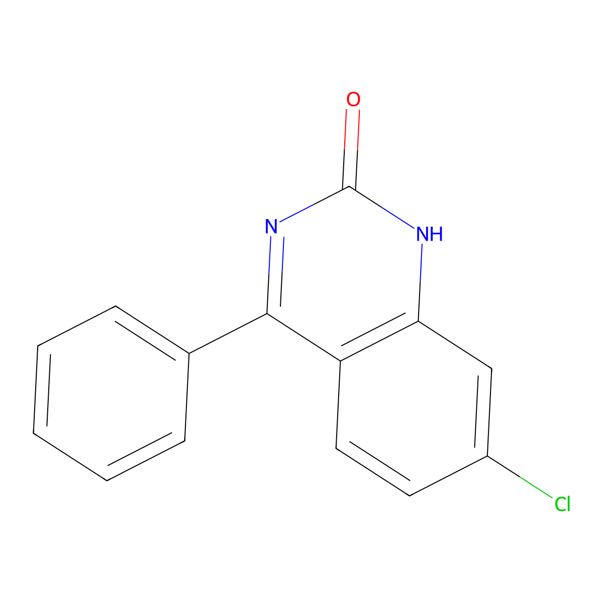 7-Chloro-4-phenylquinazolin-2-ol molecular structure, CAS 13961-60-9