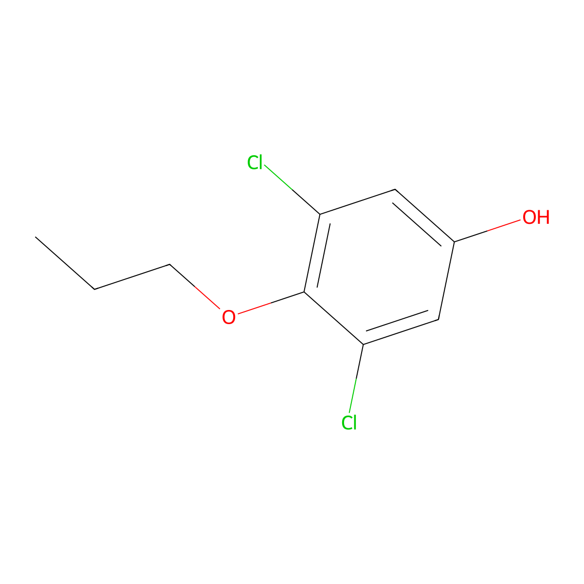 3,5-Dichloro-4-propoxyphenol molecular structure, CAS 1396173-86-6
