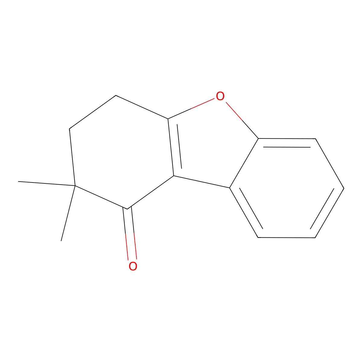 2,2-Dimethyl-3,4-dihydrodibenzo[b,d]furan-1(2H)-one molecular structure, CAS 1396174-05-2